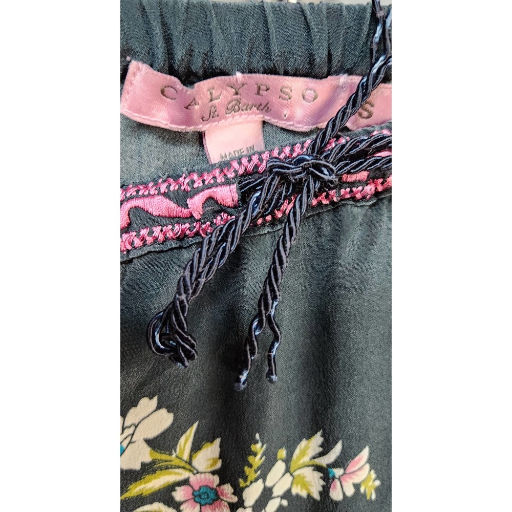 Calypso St. Barth Printed Silk Maxi Dress S - Picture 3 of 4